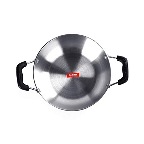 Sumeet 3mm Induction Bottom Aluminium Kadai (1.8Ltr, 20cm)