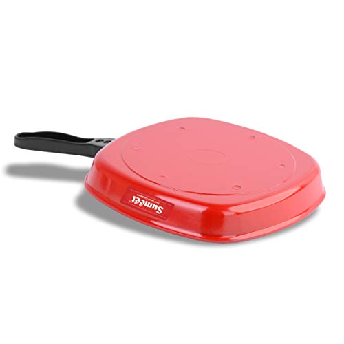 Red Non Stick Grill Pan