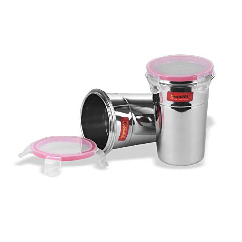 Stainless Steel Airtight Dust Proof Big Glass / Tumbler with Lid