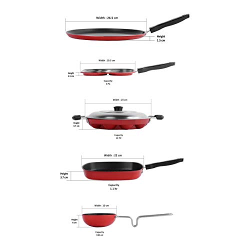 2.6mm Thick Non-Stick Beet Cookware Set