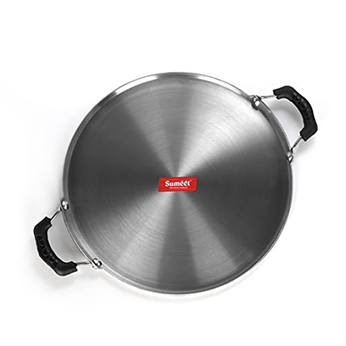 Sumeet Pre Seasoned Iron Dosa Tawa 2.5mm Thick (Double Side Handle) 12 Inch