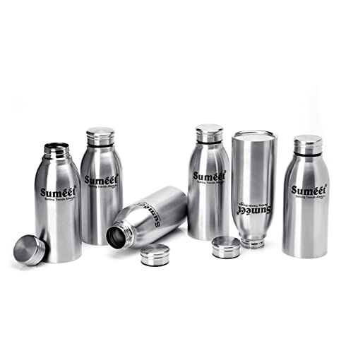 Sumeet Sleek Stainless Steel Leak-Proof Water Bottle/Fridge Bottle