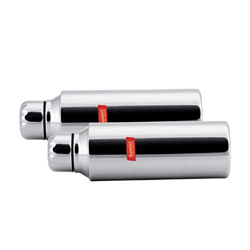 Sumeet Stainless Steel Airtight and Leak Proof Fridge Water Bottle 750Ml, Set of 2pc