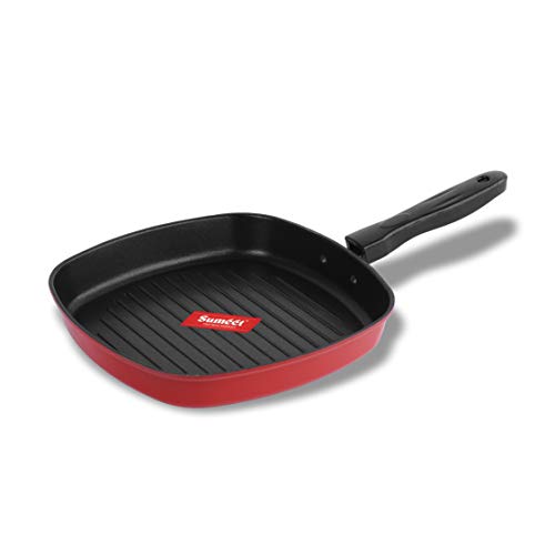 Red Non Stick Grill Pan