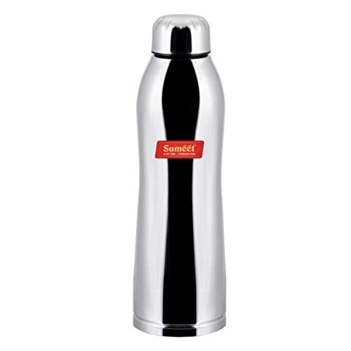 Sumeet Stainless Steel Airtight and Leak Proof Delux Fridge Water Bottle 1 Litre