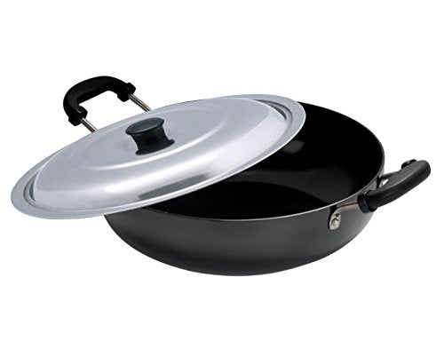 SUMEET 3 MM Hard ANODISED Deep Kadhai 12 (with Lid)