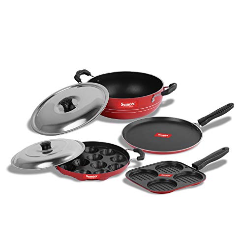 Sumeet Non-Stick Rojo Cookware Set