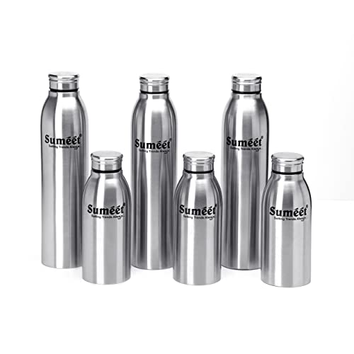 Sumeet Sleek Stainless Steel Leak-Proof Water Bottle/Fridge Bottle
