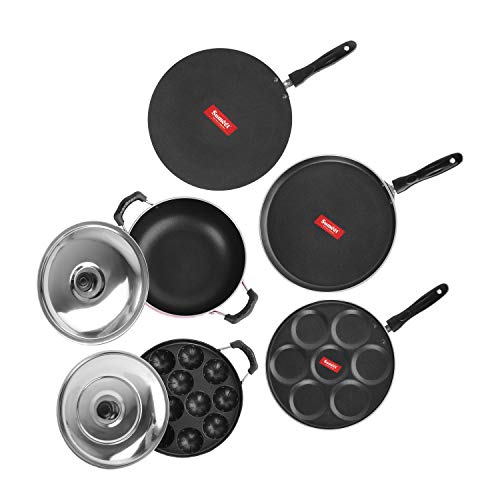 Non-Stick Ruby Red Cookware Set