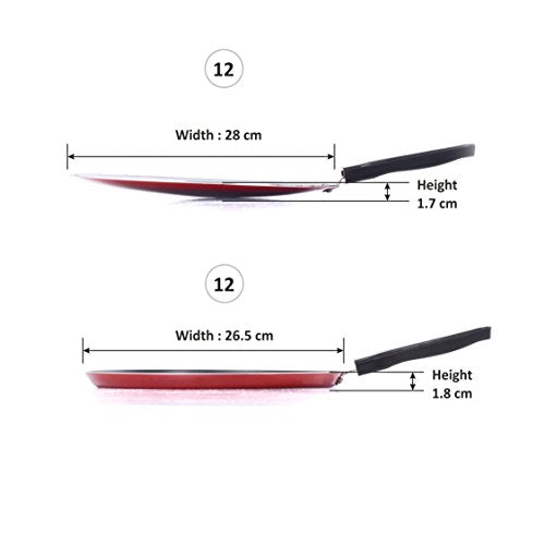 Sumeet Nonstick Dosa Tawa and Concave Tawa 2pcs Combo Set.