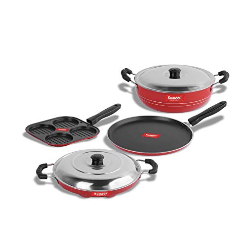 Sumeet Non-Stick Rojo Cookware Set