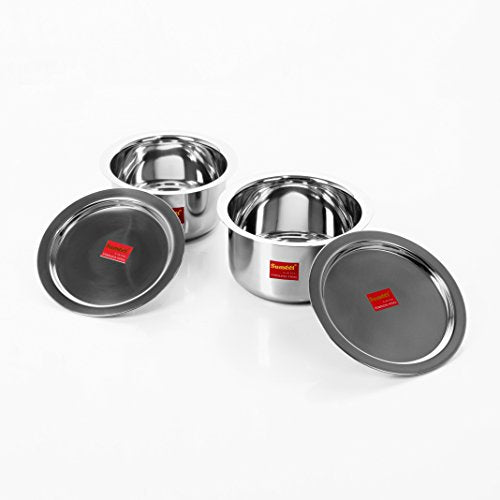 SUMEET Stainless Steel Container Set/tope/cookware Set With Lids, 2 Piece