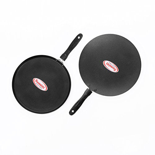 Sumeet Nonstick Dosa Tawa and Concave Tawa 2pcs Combo Set.