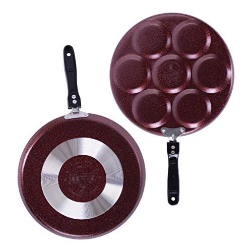 Sumeet Nonstick Granite Finish 2 Pc VIYANA Cookware Set (Dosa Tawa - 26.5cm Dia + Multi Snack Maker - 7 Cavity - 26.5cm Dia)