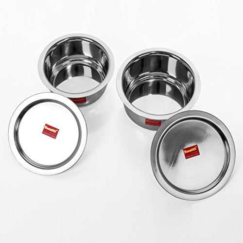 SUMEET Stainless Steel Container Set/tope/cookware Set With Lids, 2 Piece