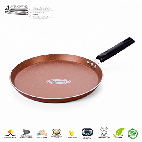 Sumeet 3.25mm Nonstick Marbonite Dosa Tawa No. - 13 29.5cm Dia