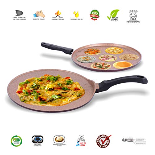 Sumeet Exotica Aluminium Cookware Set, 2 Piece (Peach)