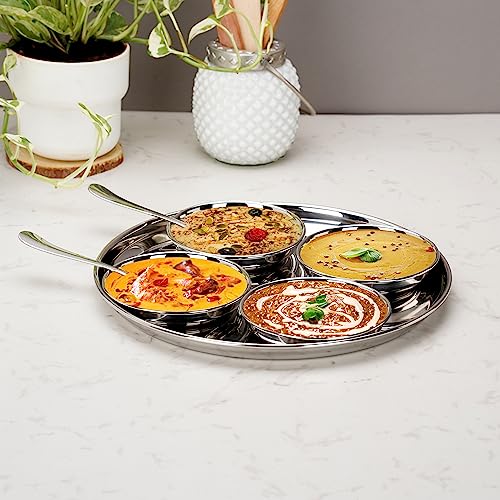 Sumeet Stainless Steel Snack Serve/Namkeen Set of 7PC, Silver