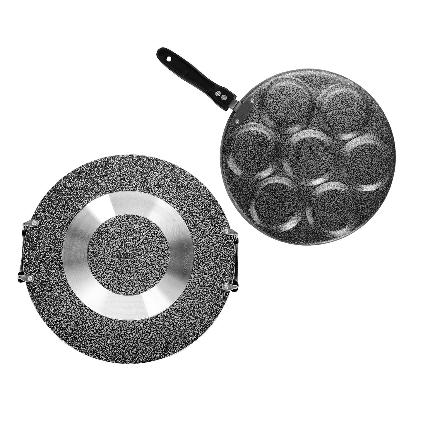 Sumeet Nonstick Insta Combo Set (Saral Tawa 30.5cm Dia + Multi Snack Maker -7pcs)
