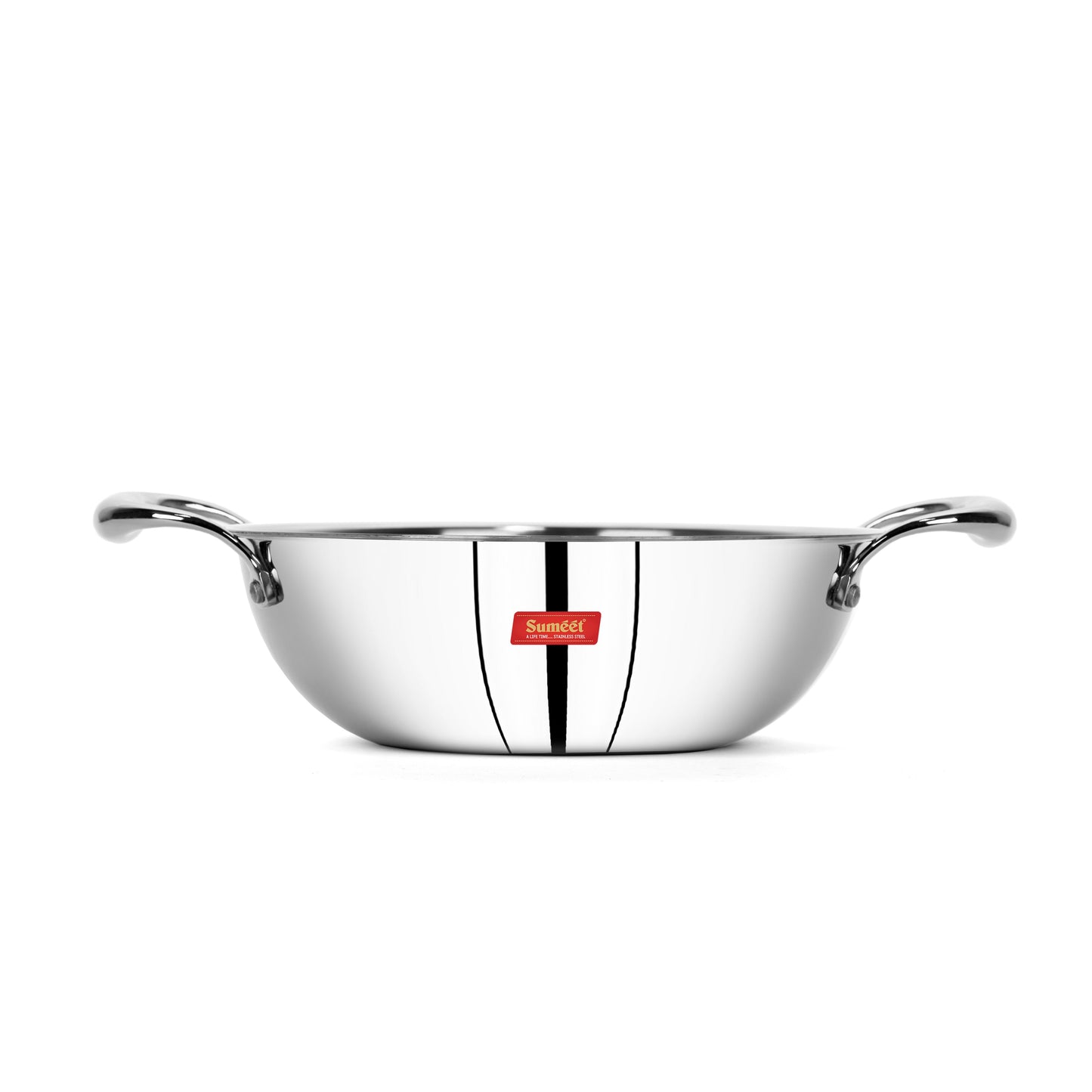 Sumeet Cook Smart TriPly Steel-Aluminium-Steel - 3 Layers Kadhai - 2.5ltr - 24cm