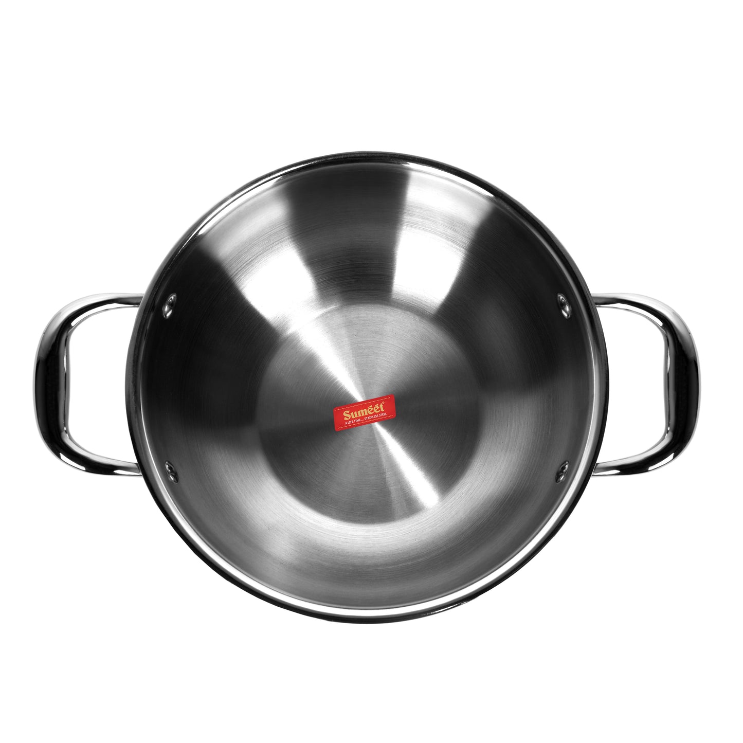 Sumeet Cook Smart TriPly Steel-Aluminium-Steel - 3 Layers Kadhai - 2.5ltr - 24cm