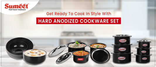 Get Ready to Cook in Style with Hard Anodized Cookware Set