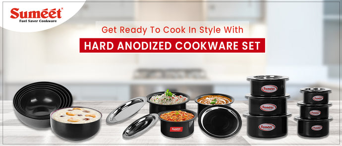 Get Ready to Cook in Style with Hard Anodized Cookware Set