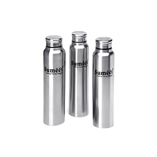 Sumeet Slim Stainless Steel Leak-Proof Water Bottle / Fridge Bottle - 550ml - Pack of 1