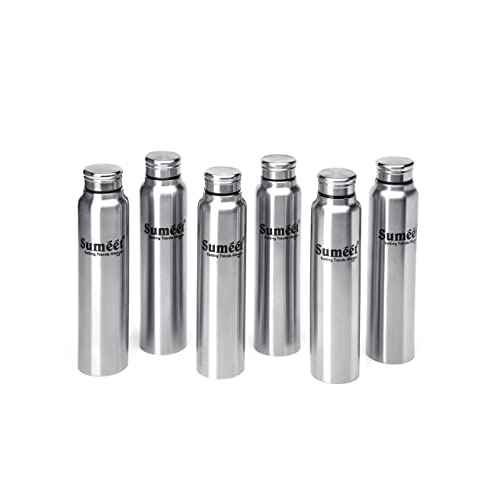 Sumeet Slim Stainless Steel Leak-Proof Water Bottle / Fridge Bottle - 550ml - Pack of 1