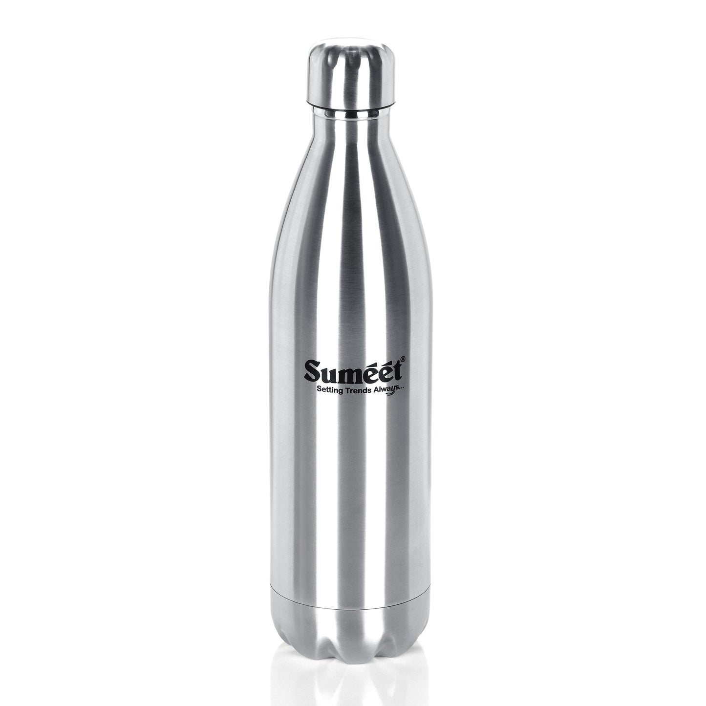 Sumeet Stainless Steel Double Walled Vacuum Flask/Water Bottle, 24 Hours Hot and Cold, 1000 ml