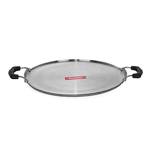 Sumeet Pre Seasoned Iron Dosa Tawa 2.5mm Thick (Double Side Handle) 12 Inch