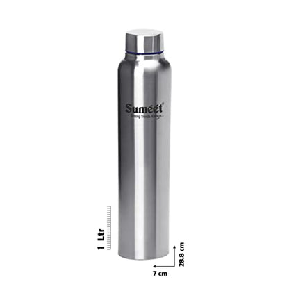 Sumeet Stainless Steel Leak-Proof Water Bottle / Fridge Bottle - 1000ml - Pack of 2