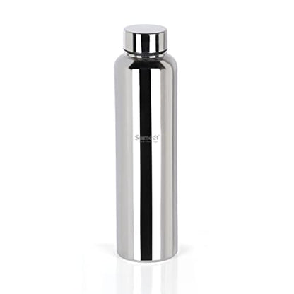 Sumeet Stainless Steel Jointless Akhand Leak-Proof Water Bottle / Fridge Bottle - 1000ML Pack of 1, Silver