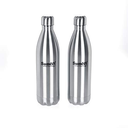 Buy Sumeet Stainless Steel Double Walled Flask / Water Bottle, 24