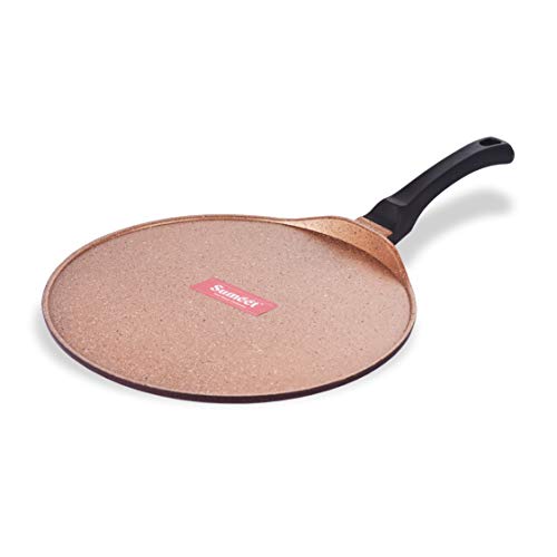 Sumeet Granite Finish NonStick Die Cast 4mm Thick Dosa Tawa - 30.5 cm, Peach Color