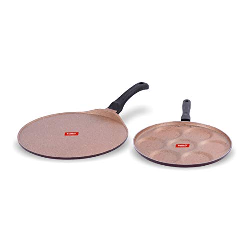 Sumeet Exotica Aluminium Cookware Set, 2 Piece (Peach)