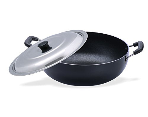 SUMEET 2.6MM NONSTICK DEEP KADHAI 245MM (with SS LID)