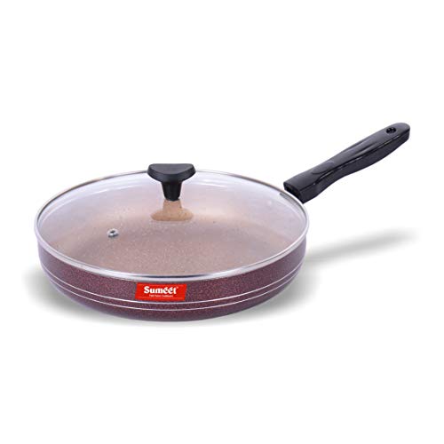 Frying pan non sale stick with lid