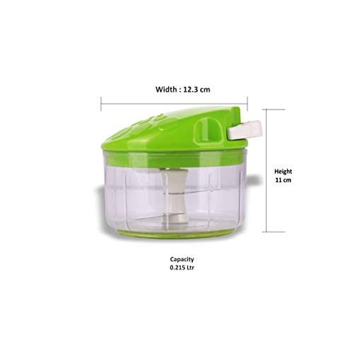 Sumeet Vegetable Hand Chopper/Vegetable Hand Cutter with Food Grade Bowl (215 Ml)