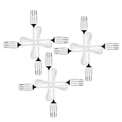 Sumeet Stainless Steel Dessert/Table Forks Set of 12 Pc – (18.2cm L) (1.6mm Thick)