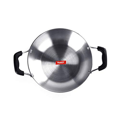 Sumeet 3mm Induction Bottom Aluminium Kadai (3.6Ltr, 26.6cm)