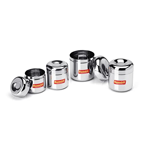 Sumeet Stainless Steel Vertical Utility Canisters/Ubha Dabba