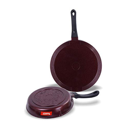 Sumeet Nonstick Granite Finish EXIGO Set (Tawa 30.5cm Dia + Round Grill Pan 25.5cm Dia)