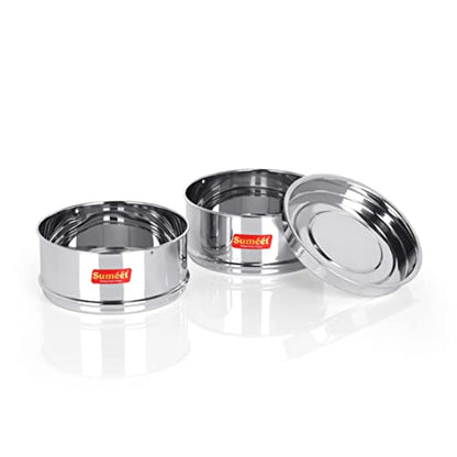 Sumeet Stainless Steel Deep Stackable Container/Separator with Lid Suitable for 3 LTR Inner & Outer Lid Cooker