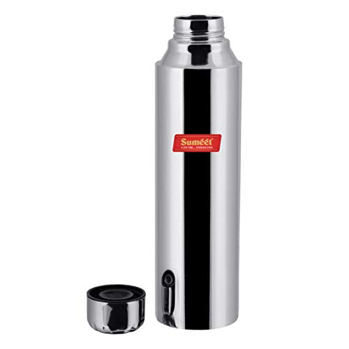 Sumeet Stainless Steel Airtight and Leak Proof Fridge Water Bottle 1 Litre