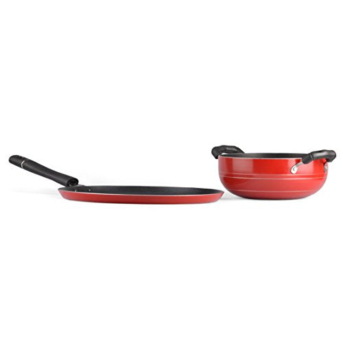 Sumeet 2.6mm Nonstick Duo Gift Set (Dosa Tawa & Khadai)