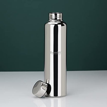 Sumeet Stainless Steel Jointless Akhand Leak-Proof Water Bottle / Fridge Bottle - 1000ML Pack of 1, Silver