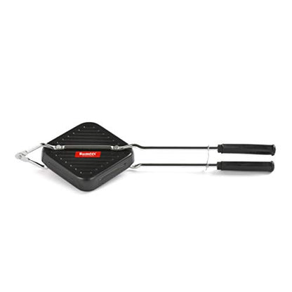 Sumeet Nonstick Grill Gas Toaster, 14cm, Black