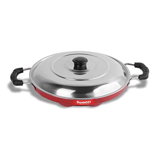 Sumeet 2.6Mm Non Stick Grill Appam Patra with Lid-23cm Dia