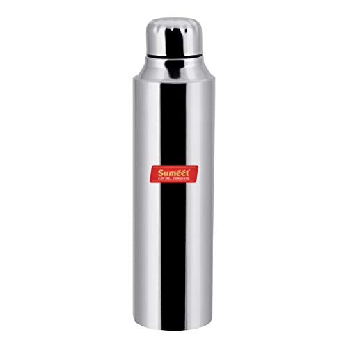 Sumeet Stainless Steel Airtight and Leak Proof Fridge Water Bottle 1 Litre